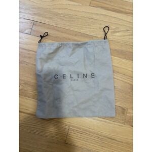 Celine Paris Drawstring Dust Bag 11" X 11" Tan